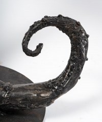 Sculpture hippocampe en acier, XXème siècle