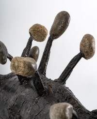 Sculpture hippocampe en acier, XXème siècle