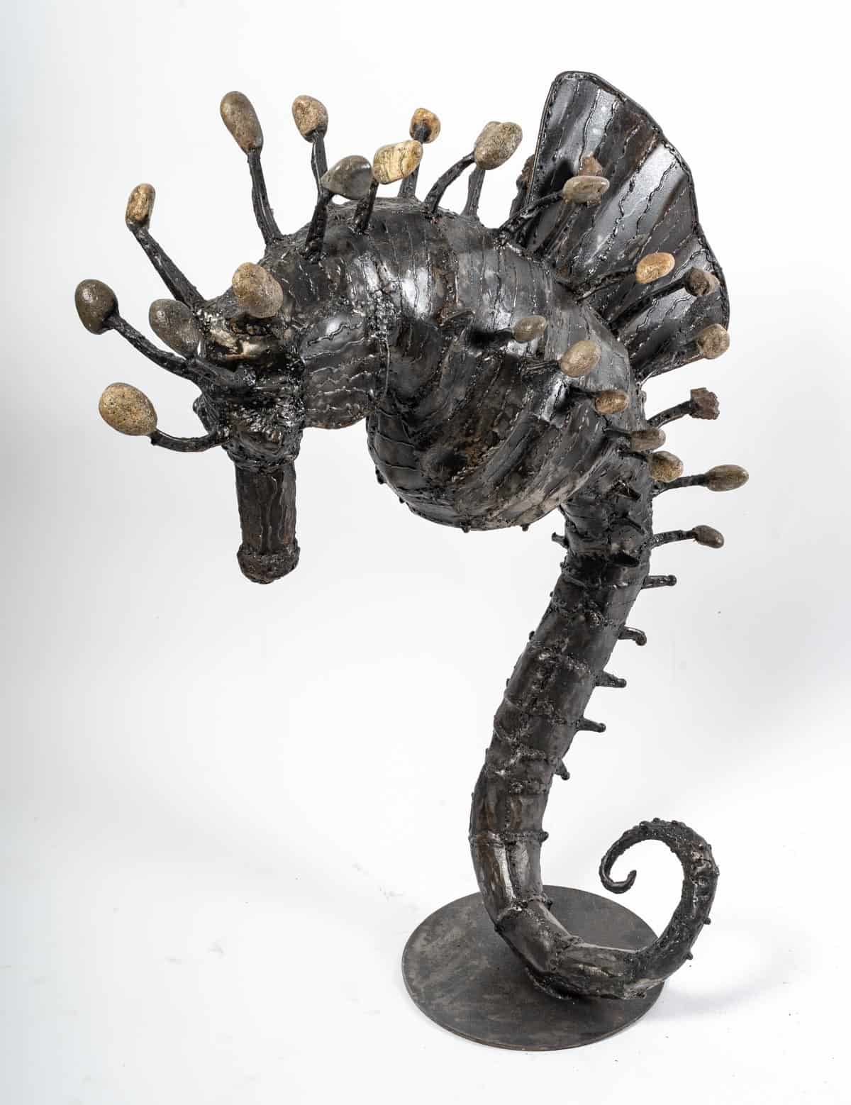 |Sculpture hippocampe en acier, XXème siècle|||||||||