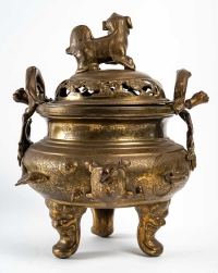 Brûle parfum en bronze, Vietnam, XIXème siècle