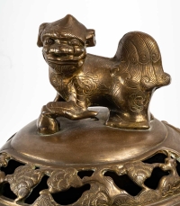 Brûle parfum en bronze, Vietnam, XIXème siècle
