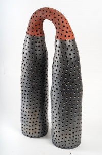 Sculpture céramique &quot; Twins towers &quot; par Daphné Corregan