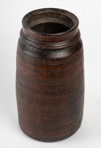 Vase Art Africain, en Bois, XXème siècle .