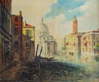 Huile sur toile Vue de Venise
