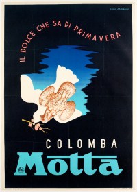 Original Poster - Cassandre - Colomba - Motta - Italian - Easter - Cake - 1936