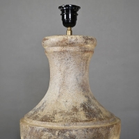 Paire de Lampes de Table Balustres en bois Peint, XXème Siècle.
