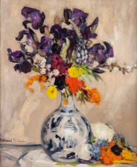 Iris dans un vase Chine. Fernand Allard l’Olivier (1883-1933)
