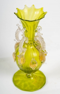 Vase en cristal vénitien par Salviati (Murano) 1885
