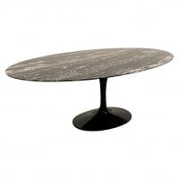 Eero Saarinen &amp; Knoll  &quot;Tulip&quot; Ovale  Table 244 cm Noire
