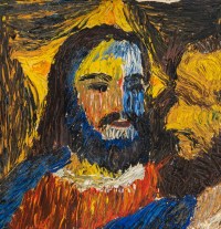 Portrait de Jésus, Huile sur Toile, XX siècle.