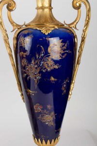 Garniture en porcelaine et bronze 19e siècle Napoléon III