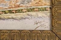 Grande Paire de Plaques Orientalistes en Porcelaine Polychrome Napoléon III