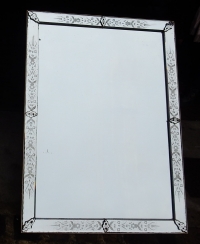 1900′ Miroir Venise à Fleurs 162 x 120 cm