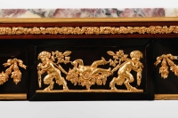 Table d&#039;appoint en acajou, et bronze doré, Napoléon III