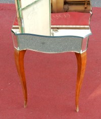 1940&#039; Coiffeuse Art Deco Avec Tryptique Miroirs