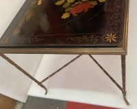 1970′ Table Basse Style Baguès Laque de Chine