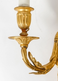Paire d&#039;appliques de style Louis XVI d&#039;époque Napoléon III (1851 - 1870).