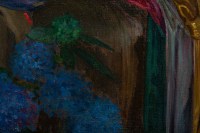 Huile sur toile représentant une femme couchée. Circa. 1920 - 1930
