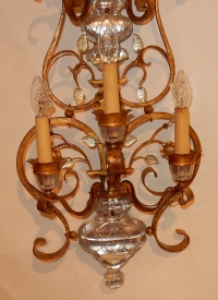 1970′ Applique Style Maison Baguès Ou Banci 5 Lampes
