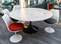 Knoll International and Eero Saarinen: Circular Marble Top Dining Table