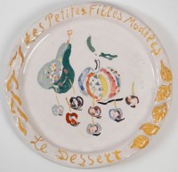 Assiettes en faïence peintes par Constantin Terechkovitch (1902 -1978) - céramique année 50