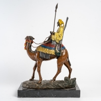 Bronze de Vienne, XIXème siècle, guerrier au chameau