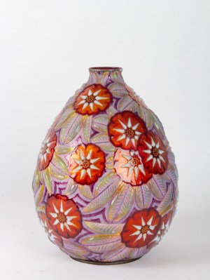 CAMILLE FAURÉ (LIMOGES, 1874 - 1956) - Vase émaillé||||||||