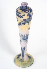 Cristallerie De Pantin De Vez (Camille Trutié De Varreux ), Vase Fuselé Gravé à L’acide