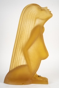 Édition limitée, Daum France par l’artiste American Dan Dailey sculpture en pate de verre h:70cm