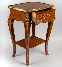 A Pair of Bedside Tables in Louis XV Style.