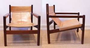 Paire de fauteuils &quot;Safari&quot; de Michel Arnoult - 1960&#039;s