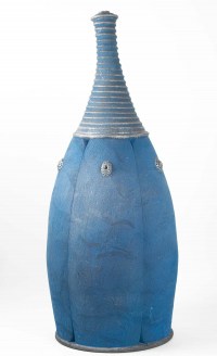 Grande bouteille par Emmanuel Peccatte (1974-2015) - céramique contemporaine