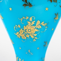 Paire de vases en opaline, XIXème siècle, Napoléon III