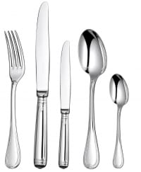 Christofle &quot;Malmaison&quot;, Set Flatware for 8 &#039;Including 3 Serving Cutlery&#039;