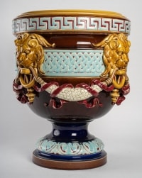 Cache-pot en céramique émaillé, XXème