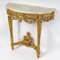 A Napoleon III Period (1848 - 1870) Console Table.