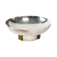 PUIFORCAT &amp; Saint Louis: Circular cup in silver-plated metal