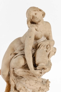 Sculpture en terre cuite de Laporte, XXème siècle, Art Nouveau