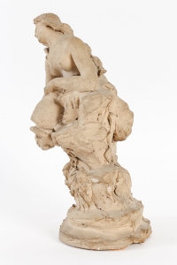 Sculpture en terre cuite de Laporte, XXème siècle, Art Nouveau