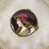 Une bonbonnière en cristal fin XIXè siècle