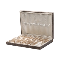 René Lalique : Douze gobelets &quot;Six figurines&quot;