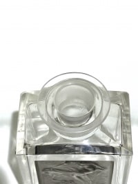 Flacon &quot;L&#039;Effleurt&quot; pour Coty verre blanc patiné gris de René LALIQUE