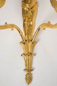A Pair of 1st Empire period (1804 - 1815) wall lights.