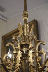 Lustre bronze doré (St Louis  XVl )