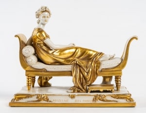 Madame Récomier en porcelaine, XIXème siècle|||||||||