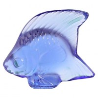 Lalique France, 1 poisson en cristal, plusieurs couleurs disponibles