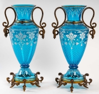 Paire de vases, XIXème siècle