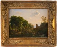 Paysage d&#039;Italie Attribué à Victor Bertin (1768-1842)