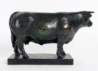 Vache de G. L. Guyot en bronze, XXème siècle