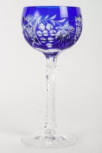 Calice en verre de Bohême, XXème siècle